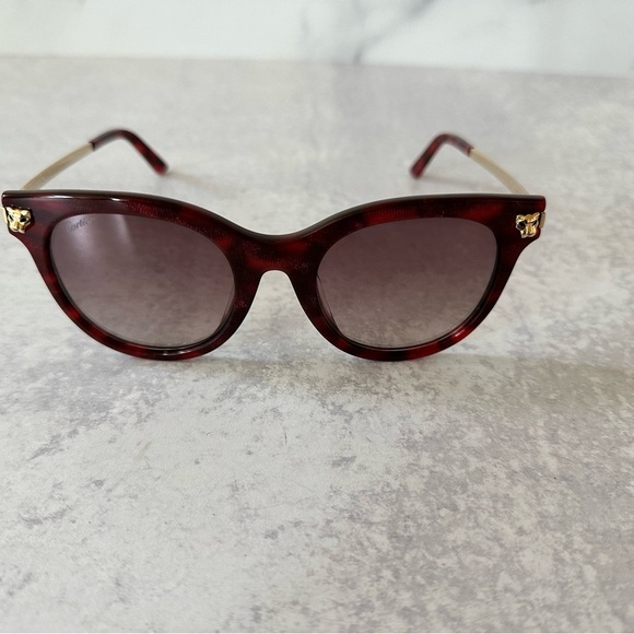 Cartier Panther Cateye Sunglasses Gradient Lenses - Picture 6 of 9